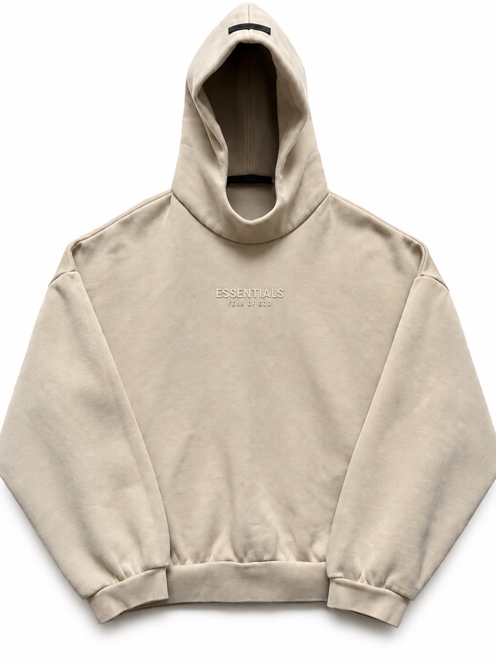 Fear of God ESSENTIALS Hoodie Light Oatmeal Taupe 80/20 Oversized Men’s Small